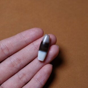 千年黑白管珠天然缠丝玛瑙超润全品文玩手工DIY念珠配珠项链百搭