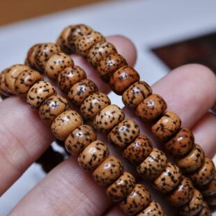 7mm直切老星月菩提满收缩文玩纯手工DIY念珠手串配饰一图一物