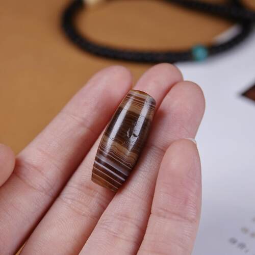 高端千年开门天然缠丝玛瑙佛眼天珠文玩锁骨链DIY念珠项链配珠