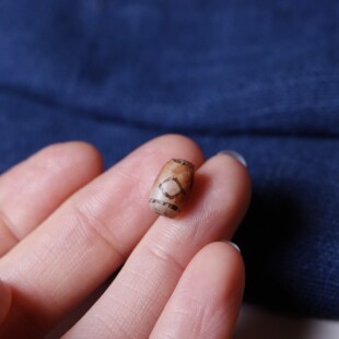千年开门老玉髓措施单珠文玩手工念珠手链锁骨链百搭配珠一图一物