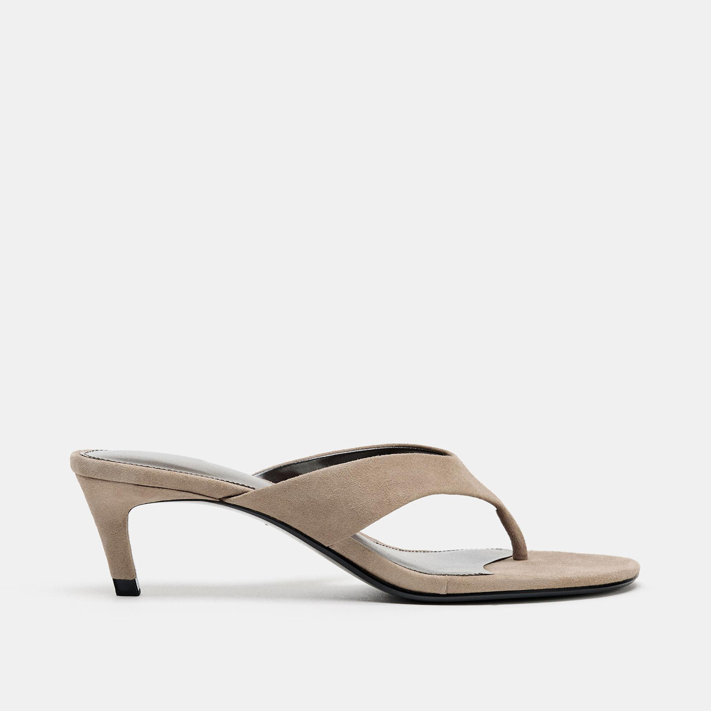 ZABA TANA 2026春夏季新款女鞋小猫跟鞋人字拖高跟凉鞋女夹脚拖鞋