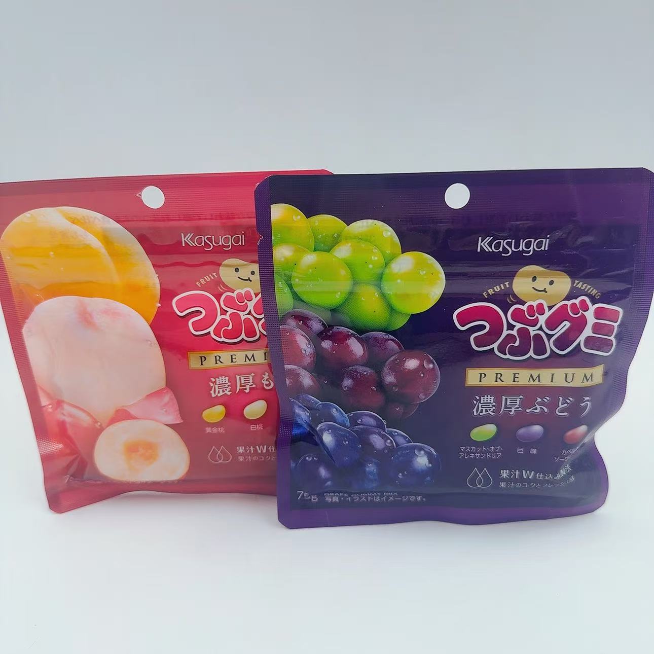 日本本土Kasugai春日井颗粒软糖各种水果果汁彩色软糖75g