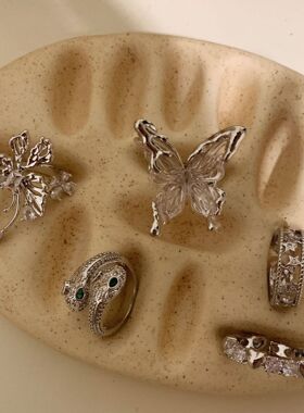 设计感镶嵌锆石轻奢锆石法式