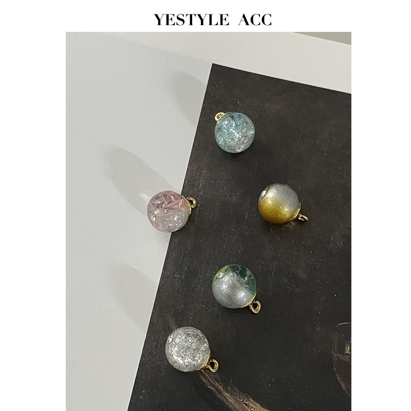 YES艺森碎晶渐变镶钻纽扣半透明