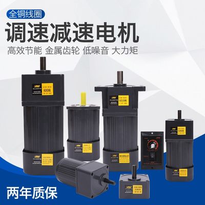 OPG欧邦电机单相220V交流可调速马达6W120W250W微型齿轮减速箱i.