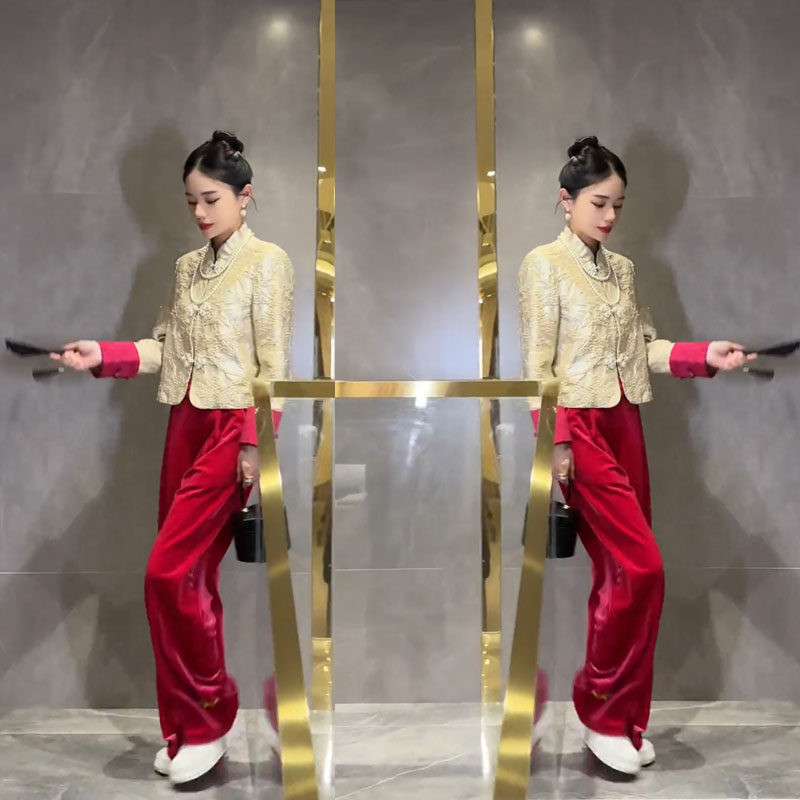 新中式国风套装裤早春装穿搭2026年新款时尚女装小香风搭配一整套,女装/女士精品,时尚套装,淘宝优惠券,粉丝福利购,淘宝优惠卷