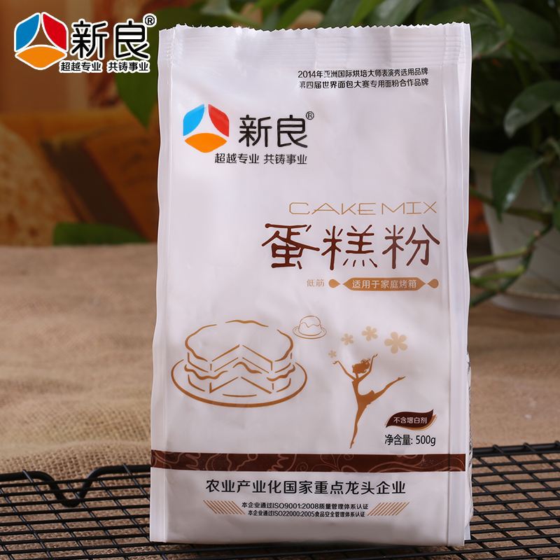 新良 蛋糕粉低筋面粉 饼干粉小麦粉 烘焙原料 原装500g