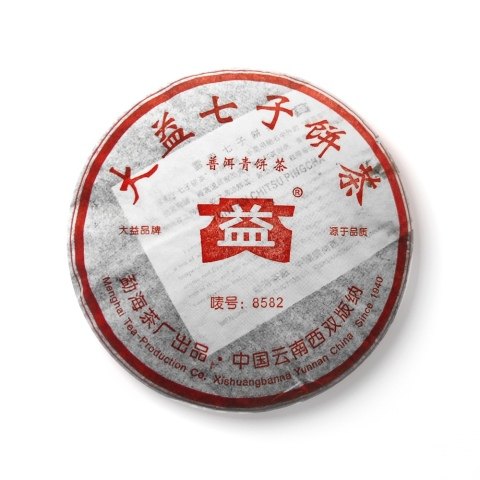 回收大益普洱茶2005年504 8582生茶云南05年七子饼勐海茶厂