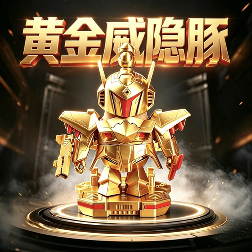 黄金威隐卡皮巴拉磁吸玩具3D打印