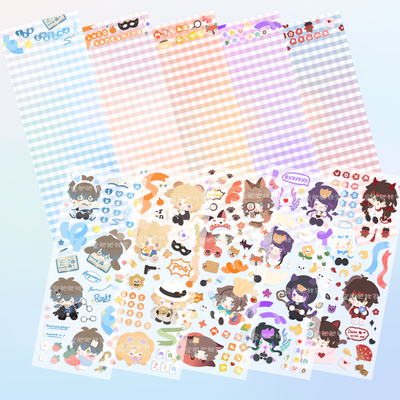 Luxiem同人周边咕卡贴纸