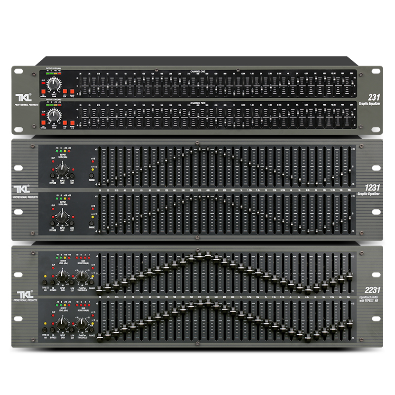 231专业均衡器家用发烧立体声音响频谱调音EQ双31段演出降噪