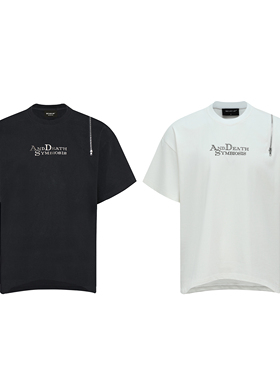 BEVAN UP（BV）Side Zipper Tee 2.0 金属侧拉链短袖270G重磅水洗