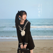 猫屿jk制服基础款 暗黑不良少女水手服学院风黑三本中间服套装