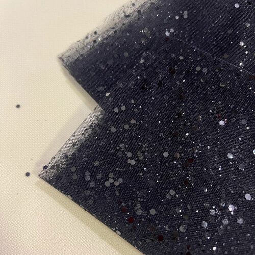 闪光纱布闪亮网纱网红手工背景拍照婚纱服装蕾丝礼服布料亮片面料