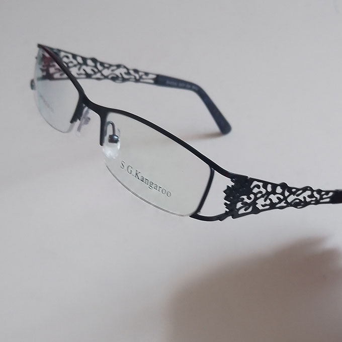 镂空宽腿眼镜框女可配镜片近视镜老花镜平光镜半框金属眼镜架S669,ZIPPO/瑞士军刀/眼镜,眼镜架,淘宝优惠券,粉丝福利购,淘宝优惠卷