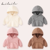 韩版 婴儿上衣秋冬儿童春秋装 男宝宝女童T恤帽衫 可爱萌外套