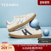 天美意复古厚底阿甘德训鞋 BI331AM4 子新款 运动板鞋 女休闲鞋