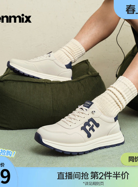 天美意2026春新款复古阿甘鞋德训鞋低帮男休闲鞋DXX05AM6