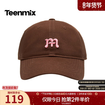 天美意撞色百搭情侣鸭舌帽女棒球帽2026春季新款商场同款HAT01AP6