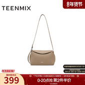 天美意百搭休闲包包女小方包复古单肩斜挎包春季 新款 X3069AX5