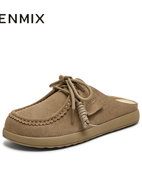 天美意复古厚底包头半拖鞋女外穿凉拖勃肯鞋夏季新款KK041BT5