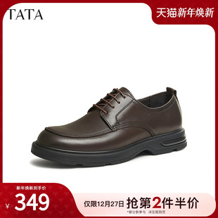 2024冬新款 TATA他她商务正装 软底通勤结婚新郎鞋 男士 NFE01CM4 皮鞋