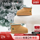 TATA他她新年靴加绒保暖雪地靴女靴厚底毛毛棉鞋 短靴冬CDD03DD4
