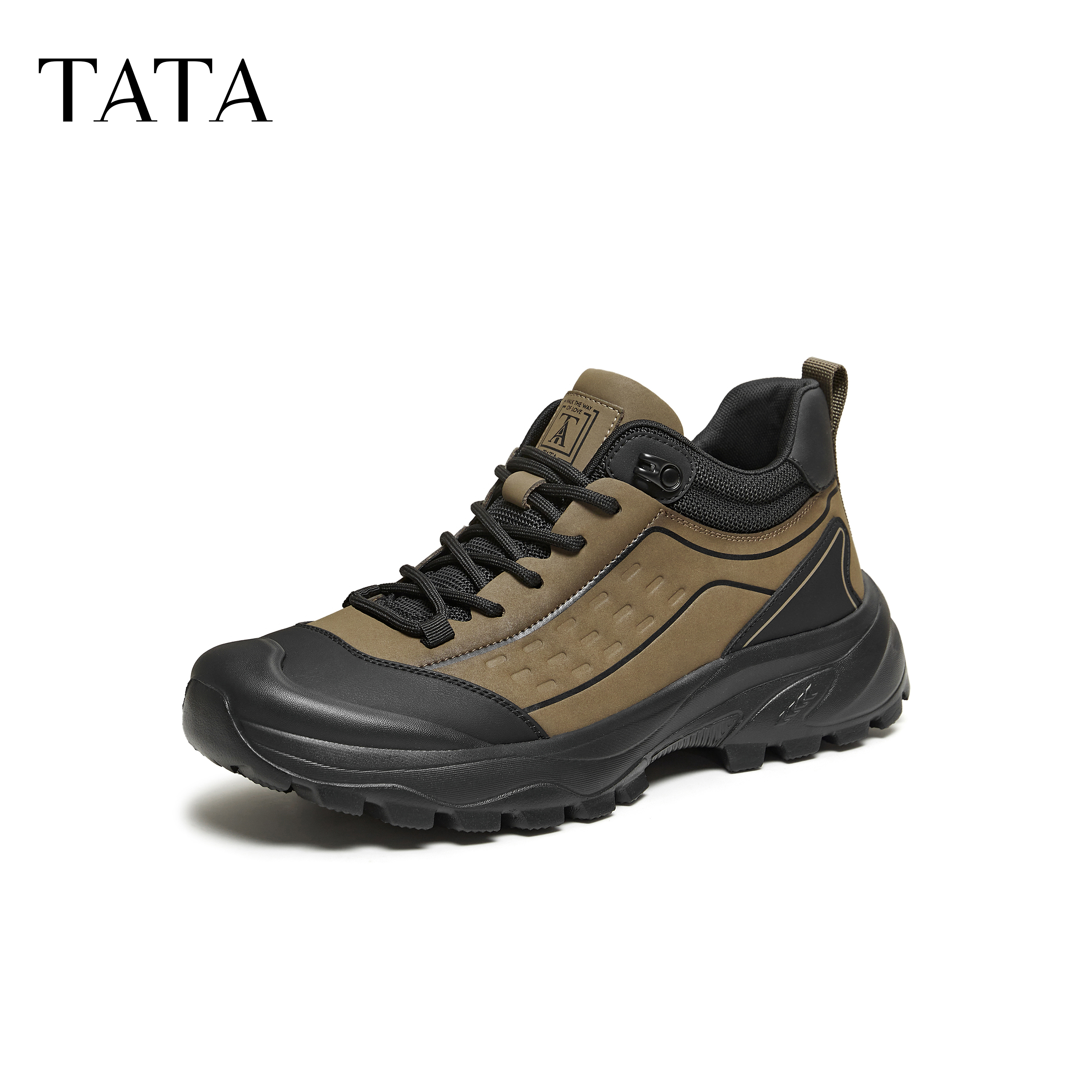 TATA他她男鞋2025冬季商场同款时装靴短筒靴子男士靴新款PHF01DD5