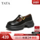 TATA他她女鞋 7OLA3AA6 休闲百搭黑色玛丽珍鞋 2026春季 真皮浅口单鞋