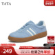 新款 TATA他她复古休闲德训鞋 WU401AM5 蓝色板鞋 2025春季 女鞋 运动鞋