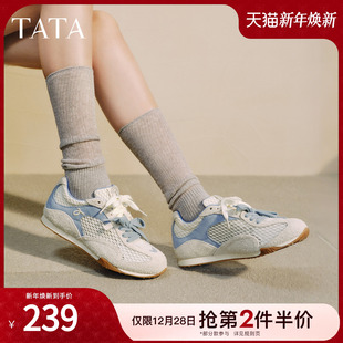 百搭运动鞋 TATA他她女鞋 阿甘鞋 透气休闲鞋 子GVC01CM5 2025冬德训鞋