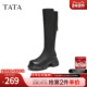 时装 TATA他她长靴2025冬季 新款 靴休闲女靴百搭增高弹力靴JXG01DG5