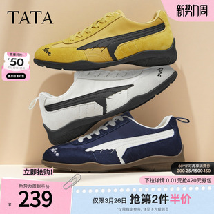 新款 TATA他她女鞋 百搭运动鞋 轻便阿甘鞋 GTX02CM5 2025冬软底德训鞋