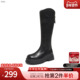 TATA他她长靴2025冬季 骑士靴百搭黑色女厚底长筒靴时装 靴CE301DG5