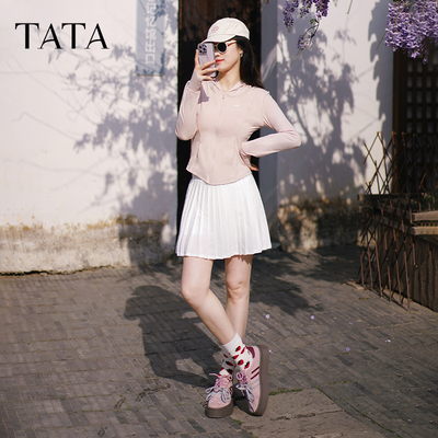 【直播下架】TATA他她乌梅子酱厚底德训鞋