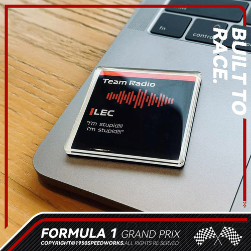 「F1语音A版冰箱贴」F1周边语音无线电滴胶亚克力超厚冰箱