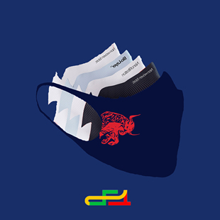 redbull红牛车队口罩 2024F1赛车服模型丑潘红牛max同款现货秒发