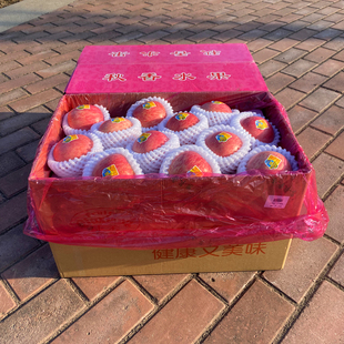 栖霞红富士苹果秋香苹果礼盒净果24斤48个装 时令水果山东大苹果