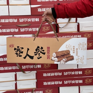 深宝赛人参山药 醇香 口感紧实绵密团堡山药新鲜粉糯净重5斤顺丰