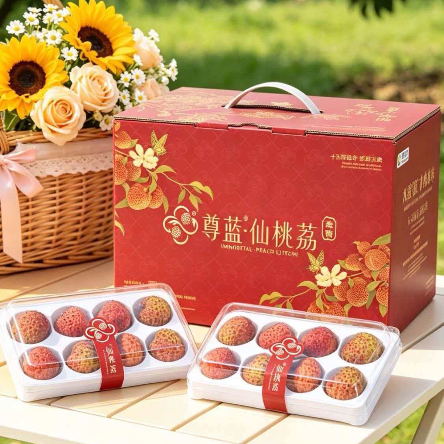 正宗海南仙桃荔荔枝礼盒装当季新鲜水果大荔枝核小肉厚多汁包顺丰