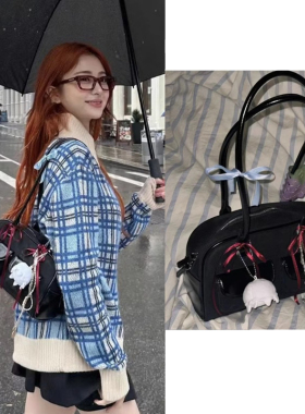 晕针许允真同款保龄球包韩国博主小众百搭波士顿托特包腋下单肩包