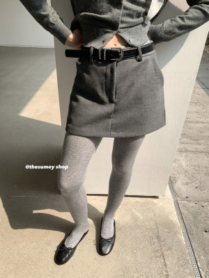 磨毛西装半身裙包臀显瘦裙子