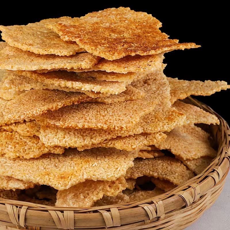 非油炸农家手工锅巴原味零添加大米原味安徽特产灶即食