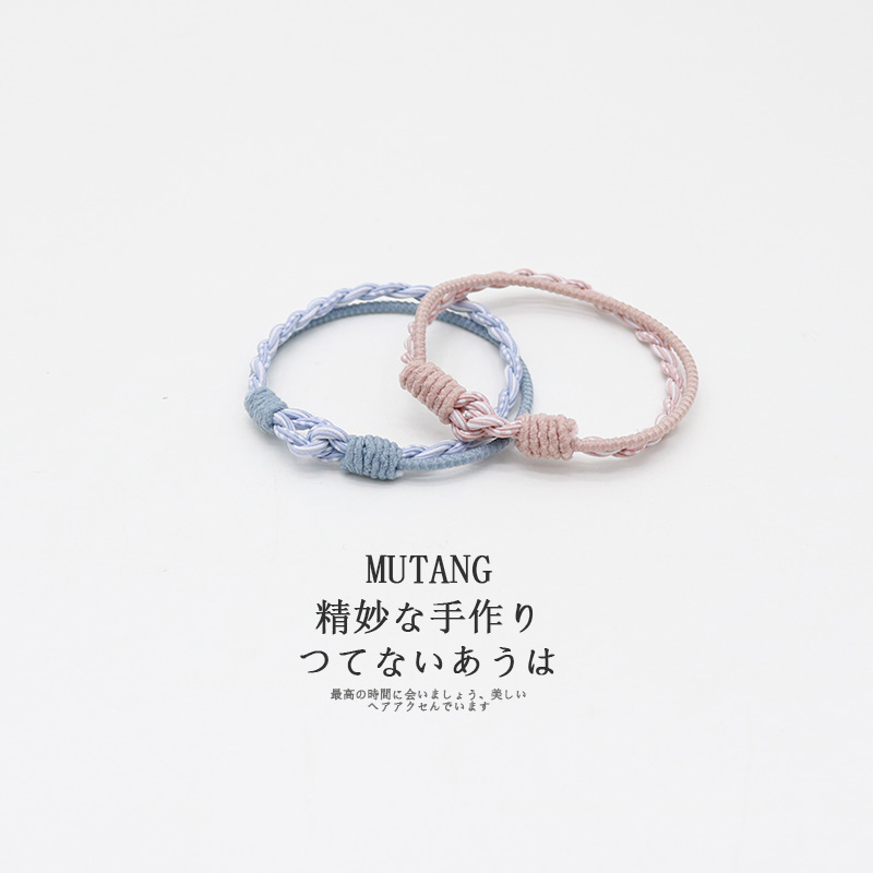 扎头发皮筋高弹力耐用基础发圈气质简约百搭扎马尾头绳发绳橡皮筋