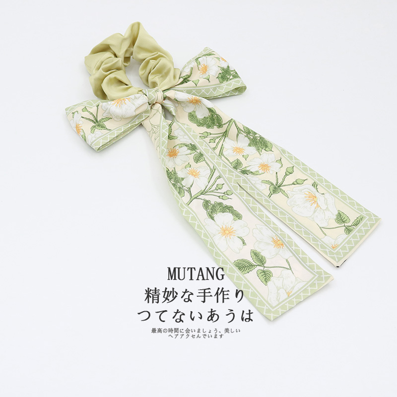 蝴蝶结丝巾发带森系超仙大肠发圈