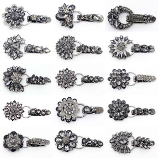 饰扣子纽扣高档水钻高档奢华鸭嘴扣貂扣子 貂皮裘皮皮草大衣装 包邮