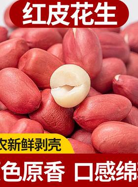 5斤特价红皮花生去壳新鲜生花生
