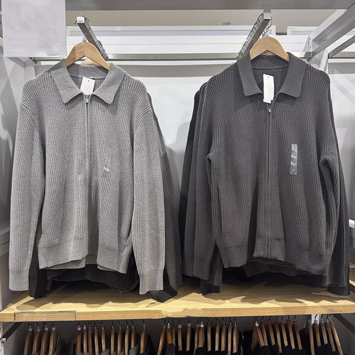 春季款男士翻领毛衣打底衫