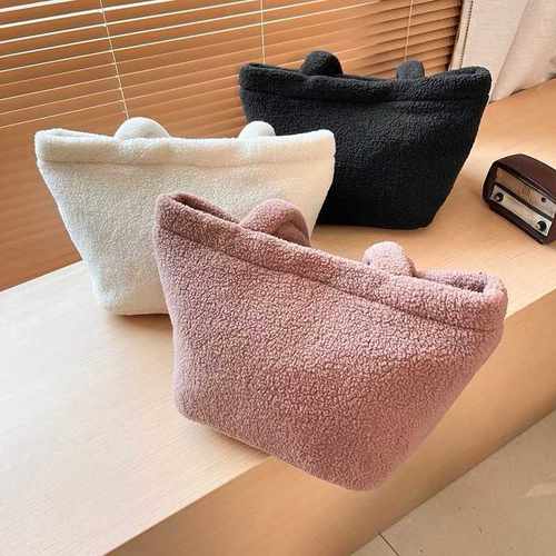 秋冬新款再生抓绒托特包单肩包