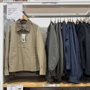 478230/480827 秋季新款男装女装休闲拉链短外套巴恩风翻领夹克